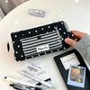 Striped Star Pencil Case Printed Pen Organizer Multifunctional Pencil Storage Bag  Award Gifts