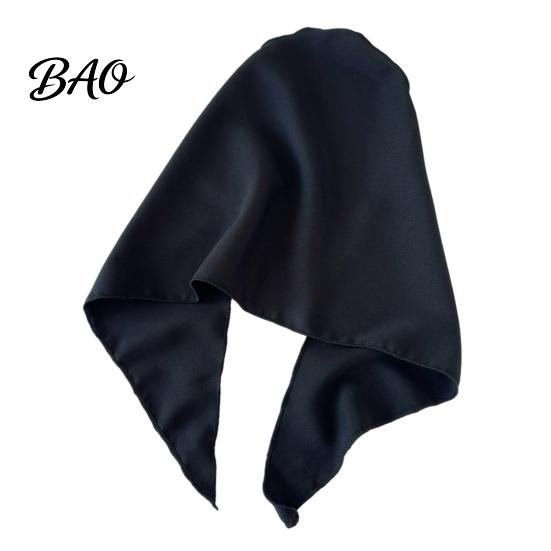 Elastic Fabric Headband Pure Color Headscarf, Large Triangular Scarf for Women, Adjustable Strap Turban Headband, Soft Decorative Head Wrap
