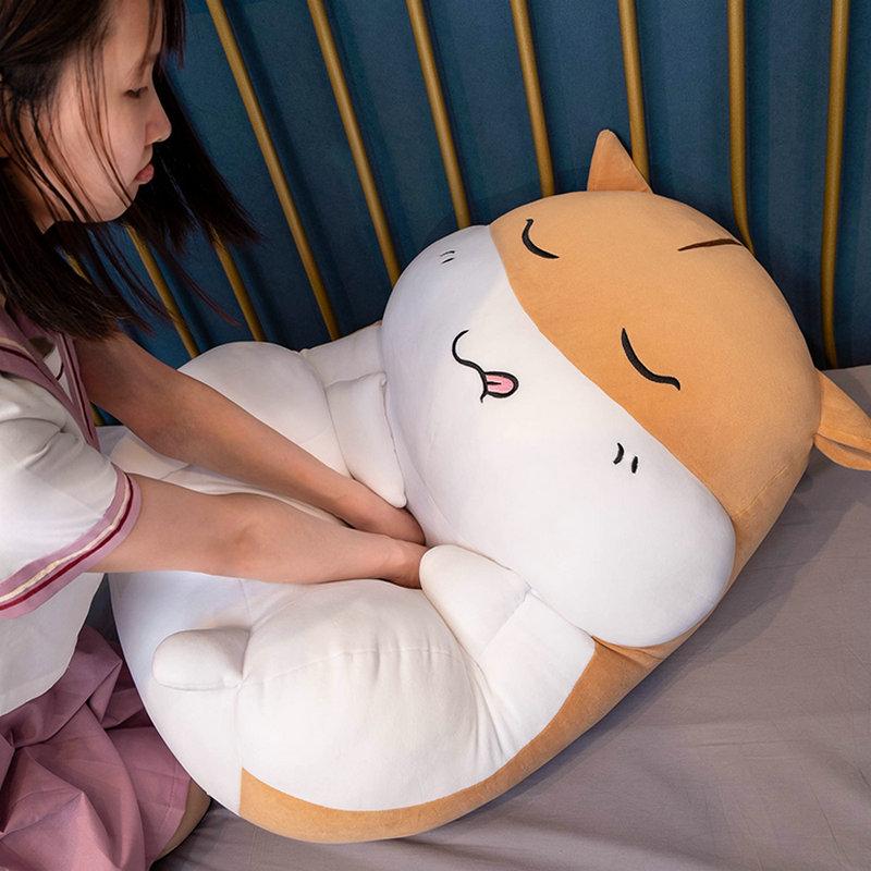 Poupées Hamster Mignonnes 40-60cm Jouets en Peluche Simulation Oreiller Doux Rempli Coussin Cadeau d'Anniversaire