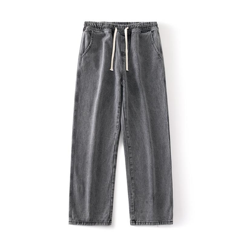 

Тонкие джинсы нового стиля для мужчин на весну и лето, ретро, свободные, прямые, американские широкие брюки кэжуал XXXL