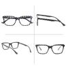 TUREZING Blue Light Blocking Reading Glasses for Women Men Premium Black Series High Quality Prescription Glasses