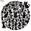 103056PCS Cartoon Black Cat Stickers Aesthetic Animals DIY Scrapbook Laptop Stationary Suitcase Car Decal Graffiti Sticker Toy