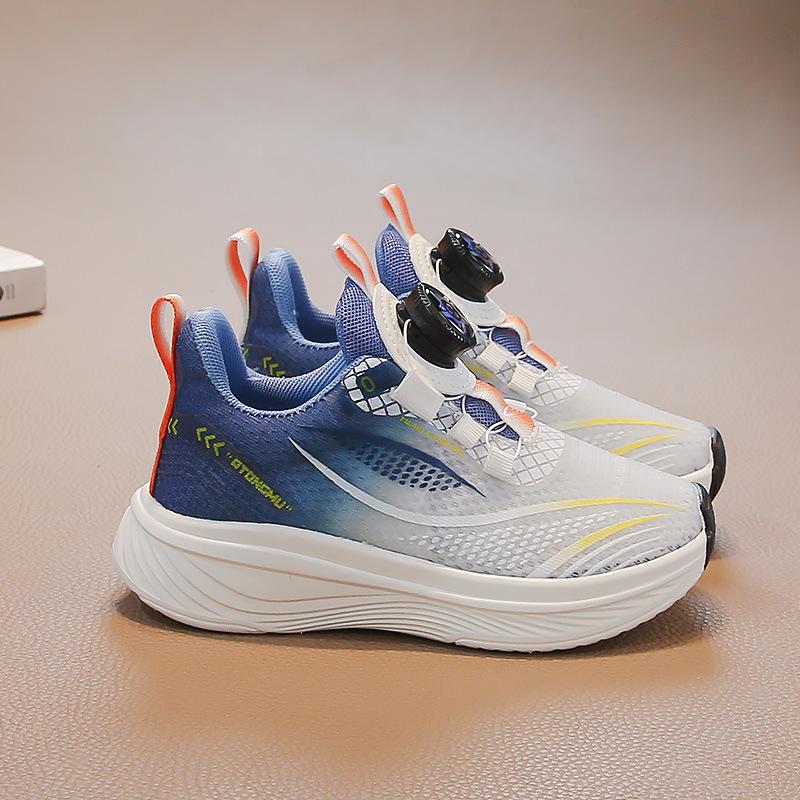 Children's Lightweight Sports Shoes Breathable Hollow Casual Shoes Boys' Single Mesh Shoes Soft Sole Non-slip Running Shoes