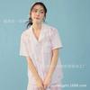 [Class A Double-layer Yarn] 1011 Summer New Cotton Loungewear, Pink Bow Thin Loungewear Set