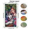 Women and Wolf Large Size Diamond Painting New Collection Wild Animals Diy Full Drill Rhinestone Embroidery Mosaic Cross Stitch Kits