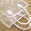 PVC Gift Bag Pink White Storage Bag Creative Shopping Bags