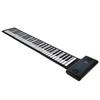 Soft Keyboard Piano 61‑Key Roll Up Silicone Rechargeable Dual Bluetooth Speakers 100‑240VUK Plug