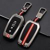 Etui na kluczyk ze stopu cynku do samochodu Toyota RAV4 Highland Coralla Hilux Fortuner Land Cruiser Camry Crown Brelok Akcesoria