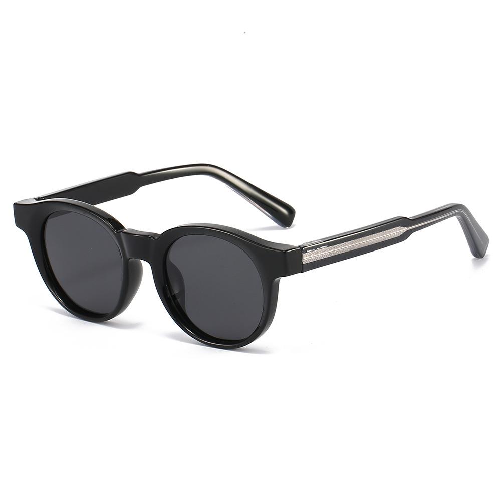 

Round Retro Sunglasses Women Cp Frame Metal Core Quality Polarized Sun Glasses Driving Travel Beach Shades
