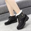 Fashion Women's Winter Low Heels Snow Boots With Fur Warm Winter Shoes Woman Ankle Booties Botas Mujer Platform Ladies Footwear Female