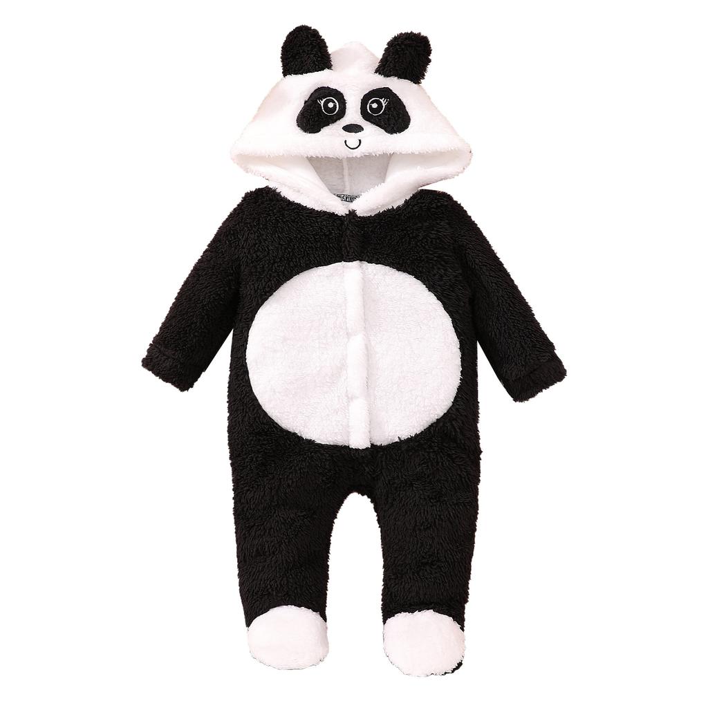 Infant Clothing Toddler Long Sleeved Autumn Winter Jumpsuits Baby Crawling Suit Cartoon Panda Onesie