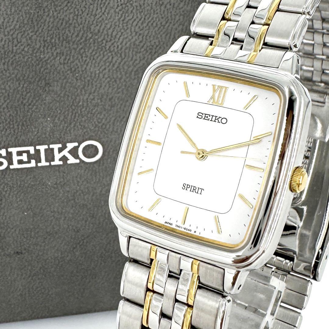 

[Б/У] Почти/Гарантия/Батарейка SEIKO SPIRIT Комбинированные часы