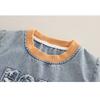 Children Cotton Clothes Summer Boy Causal Denim T-Shirt Short 2Pcs/set Infant Kid Toddler Tracksuit 0-5 Years