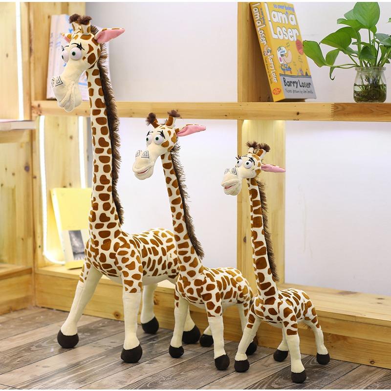 Madagascar Deer Doll Simulation Giraffe Plush Toy Large Doll Rag Doll Gifts for Children