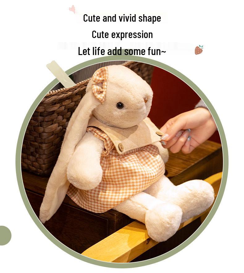 Cute Lily Long-Eared Rabbit Plush Toy - Baby Gift & Ragdoll