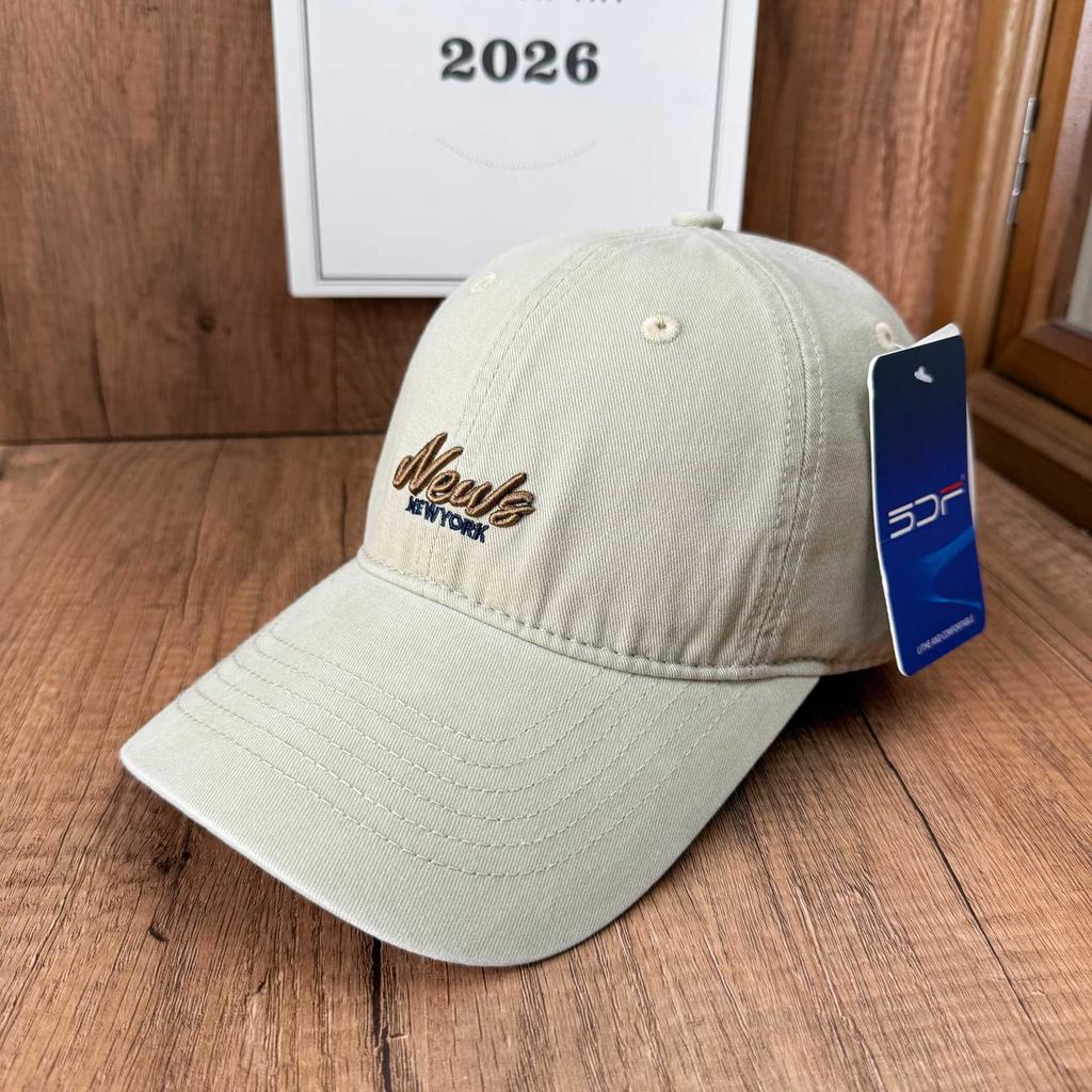 Daily cap washed old English embroidery baseball cap street travel retro style men and women tide
