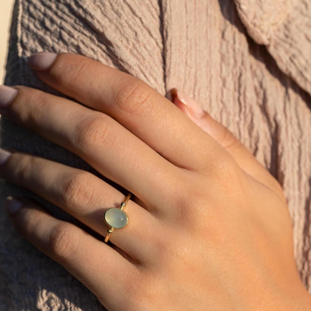 Aquamarine Adjuastable Ring Pisces and Aquarius • March Daily Birthstone Jewelry • Genuine Gemstone Ring • Gift for Her • Mother's day