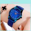 Gadi Fashion Glitter Dopamine Womens Quartz Watch With Water Resistant Leather Strap For Elegant Dress