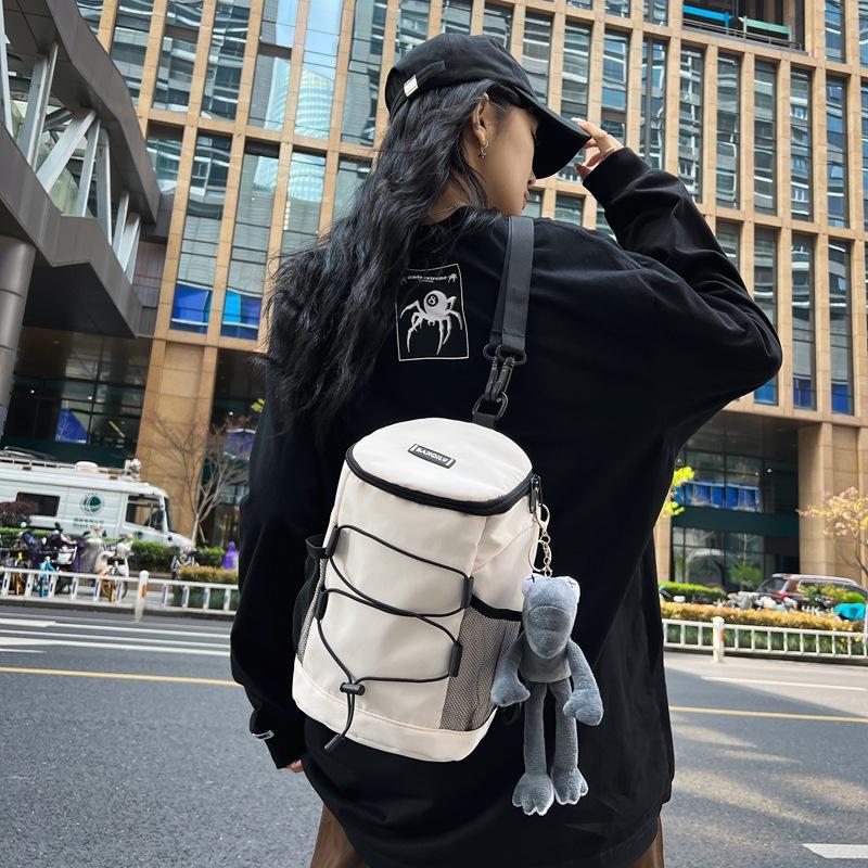 Large Capacity Chest Bag Women's College Student Shoulder Crossbody Bag Multi-functional Backpack