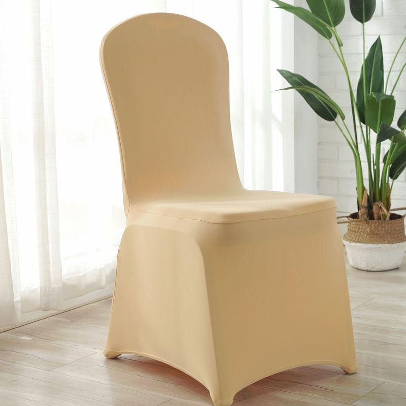 Universal Stretch Chair Cover - Solid Color, Thickened for Hotel, Restaurant, Wedding, Banquet