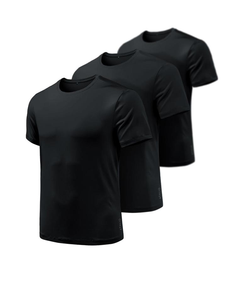 Teseulla [3Pack] Functional Ultra-Lightweight Cooling Running T-Shirt Quick-Drying Uv Protection (Type B)
