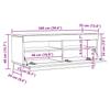 TV Cabinet with LED Lights White 200 x 35 x 40 cm