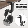 Headphone Stand 360. Rotating Under Desk Storage Earphone Hanging Headset Headset Gaming Holder S9U0