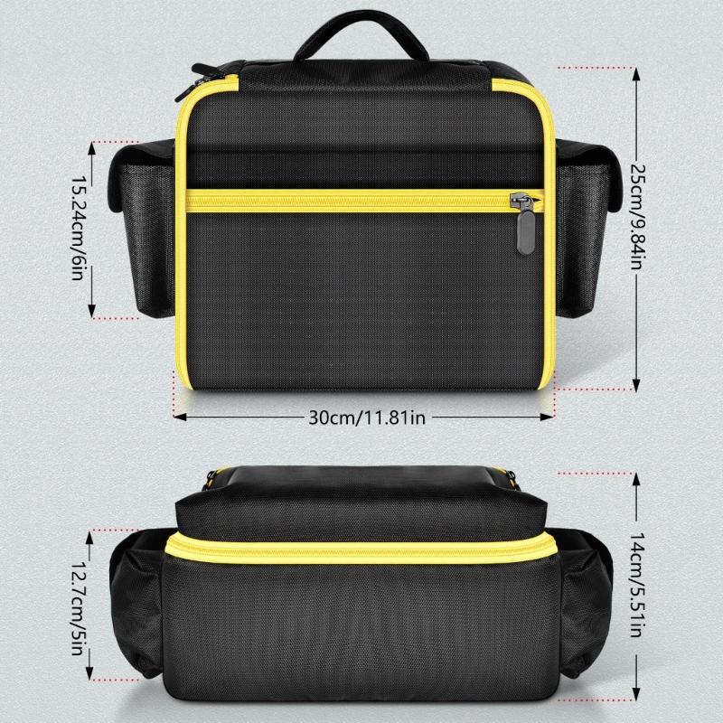 Cordless Tool Storage Holder Organizer Protective Case for 20V Tire Inflator with Pocket Air Compressor Carrying Bag