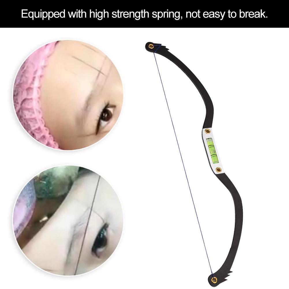 Eyebrow Tattoo Line Marker Ruler Positioning Liner Sponge Measure ToolBlack