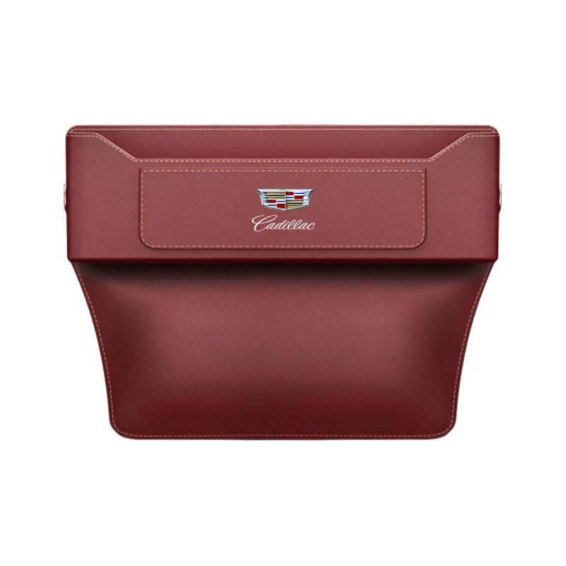 Car Seat Gap Storage Box Auto Central Side Organizer Pocket Accessories For Cadillac Escalade GT4 XT4 ATS XT5 CTS XTS RS