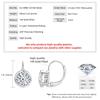 New Classic Shiny Trendy Earrings 14K Gold Filled 8mm 2.0ct Moissanite Hoop Earrings with Round Design Moissanite Jewelry Gift