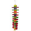 2Pcs Bird Parrot Bell Building Block Hanging Cage Bite-resistant Climb Chew Toy