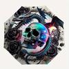 1pc Galactic Dragon Skull Roses Umbrella with Plastic Handle,Suitable for All Seasons Home Travel Outdoor UmbrellaB1861