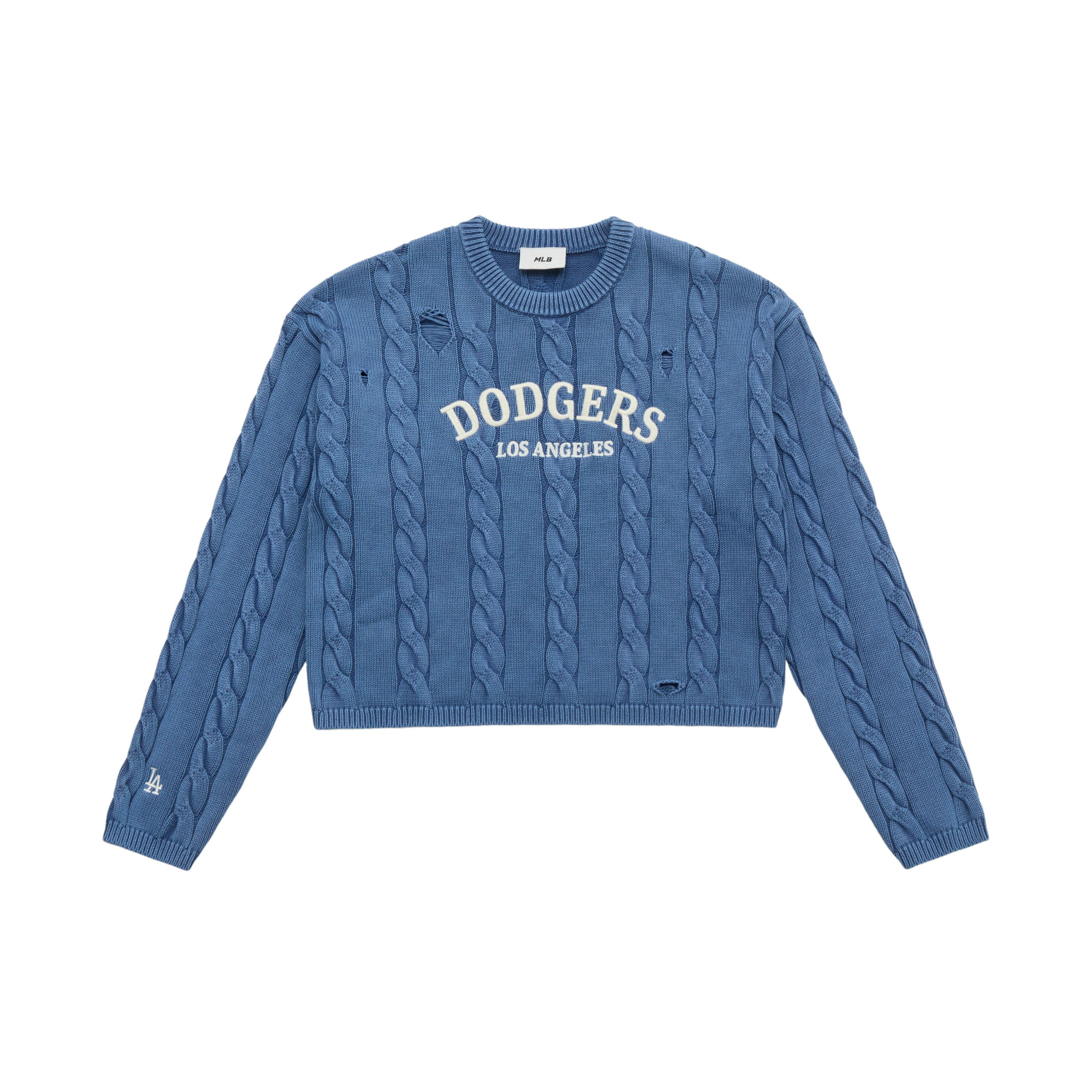 

New MLB Preppy Style Collection Los Angeles Dodgers 25FW Sweater Women s Deep Violet 3FKPV0354-07VOD XS