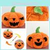 Adorable Reversible Pumpkin Plush Toy Perfect Halloween Gift Customizable Doll