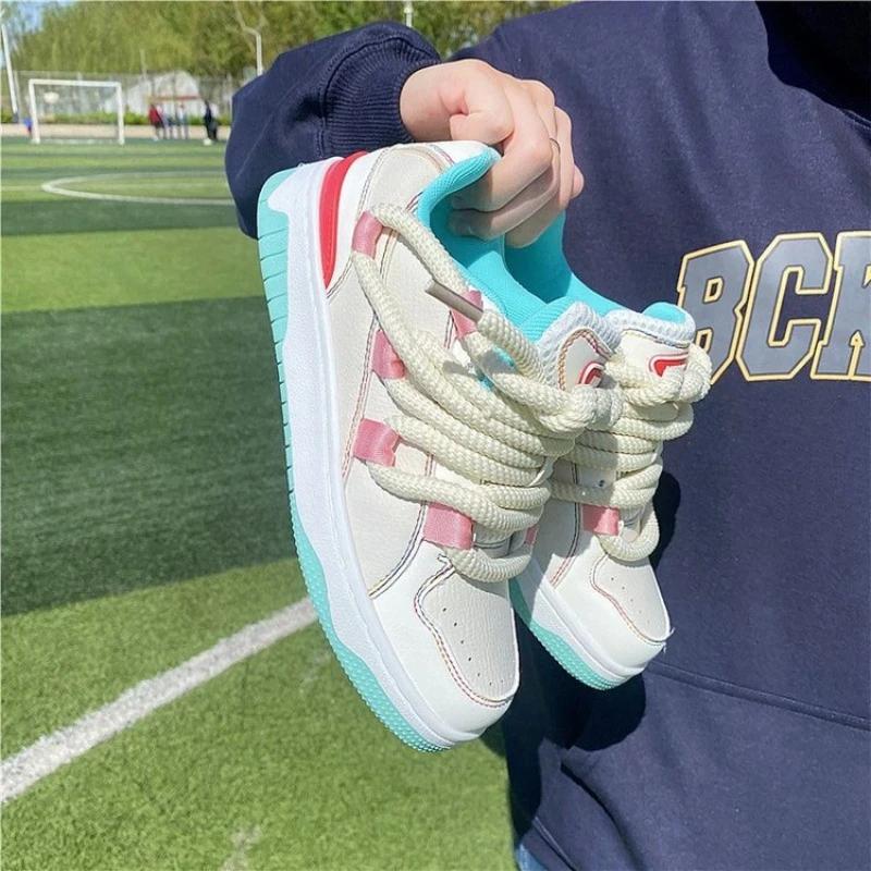 Woman Tennis Sneakers Outdoor Comfortable Platform Thick Soled Shoes Casual Sport Basic Women Vulcanize Shoes 2024 New