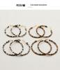 Exquisite Retro Leopard Print Hoop Earrings: 925 Silver Needle High-End Autumn/Winter Fashion