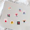 50Pcs Bowling Ball Stickers Various Lovely PVC Adhesive Removable Ball Decals DIY Decoration Waterproof Scrapbook Luggage Water Cup Sports Graffiti