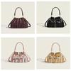 Retro Pu Water Bucket Bag With Colorblock Pouch For Daily Use