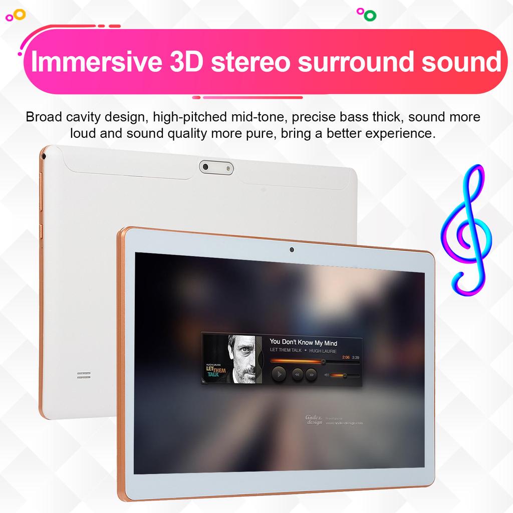 New Tablet 10 Core RAM 6GB ROM 128GB Dual SIM Card Phone Tablets PC 10.1 Inch Android 8.1