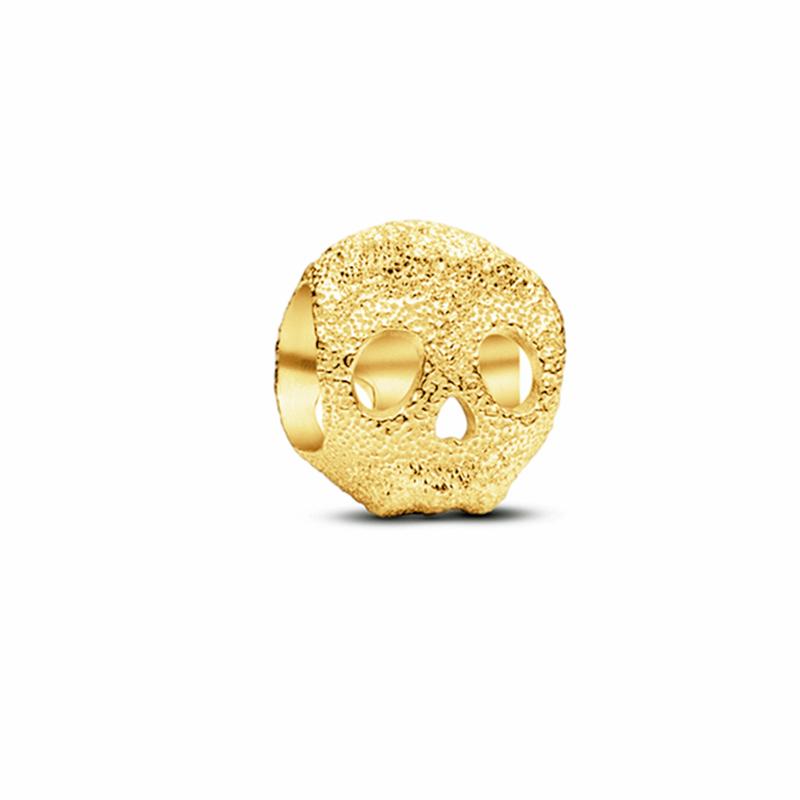 Sparking Gold Plated Charm Beads Pendant Fit Original Snake Copper Bracelet Necklace Beads For Diy Jewelry Women Gift