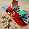 Red Birds Characters Collage Beach Towel, Super Soft Microfiber, Gift for Her/Him, Birthday, for Pool, Beach, Travel, Home Decor Fan gifts