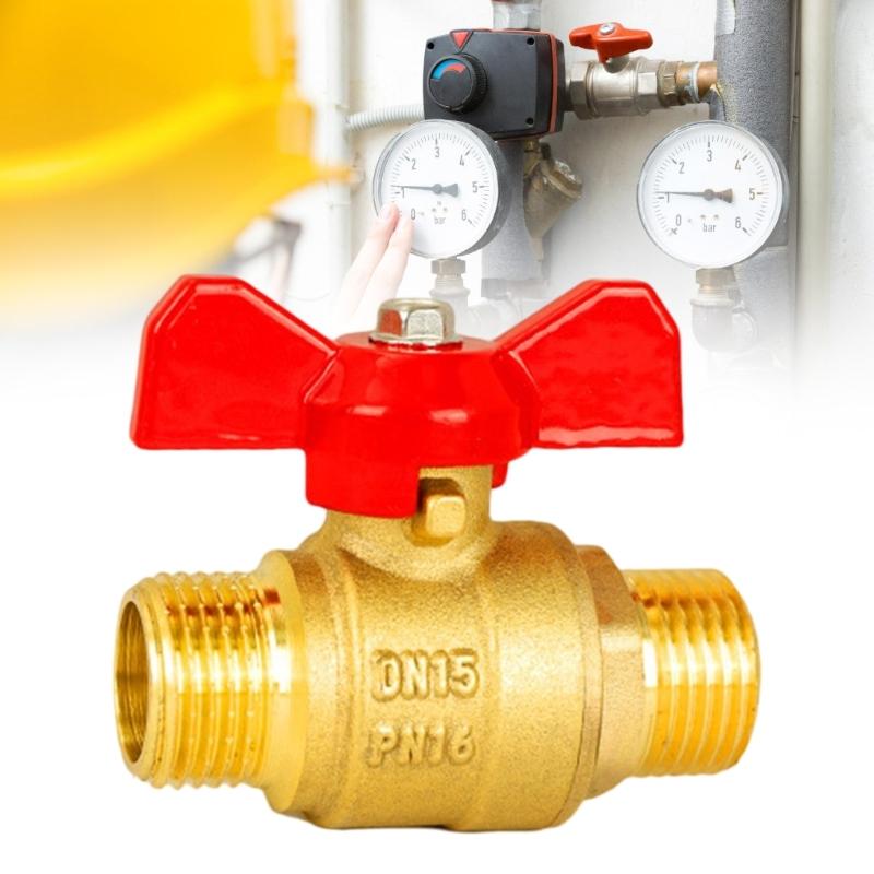 Premium Industrial Double Male Thread Ball Valves 1/2 Inch Or 3/4 Inch SuitableFor Home And Commercial Industry Plumbing