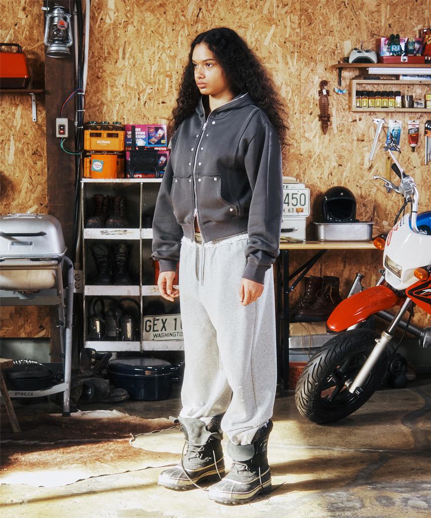 The Vinyl House Damaged Sweat Pants Gray