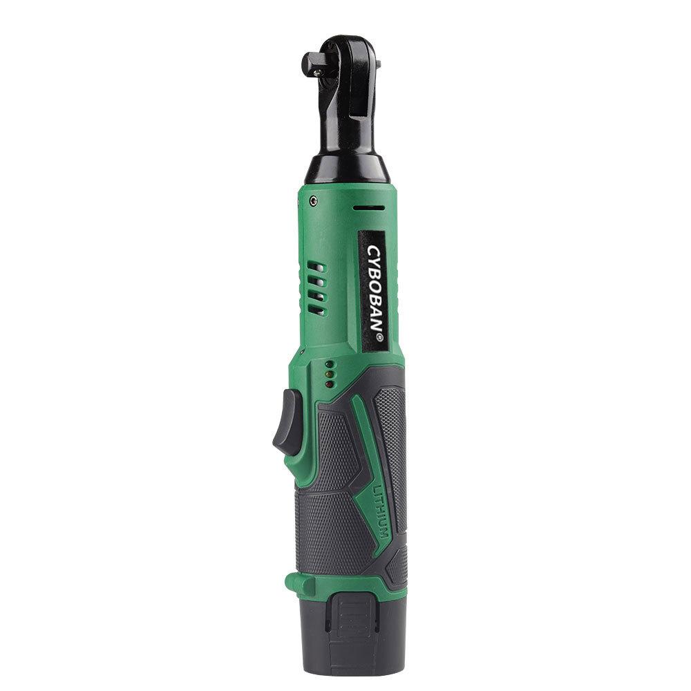 12V Wireless Ratchet Wrench Set, 400 Rpm, 3/8 Inch Powerful Rotating Tool, Fast Charging