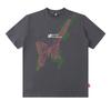 Trendy Brand Men'S T-Shirt American Street Trend Design Butterfly Printing Cotton Short-Sleeved T-Shirt Men And Women