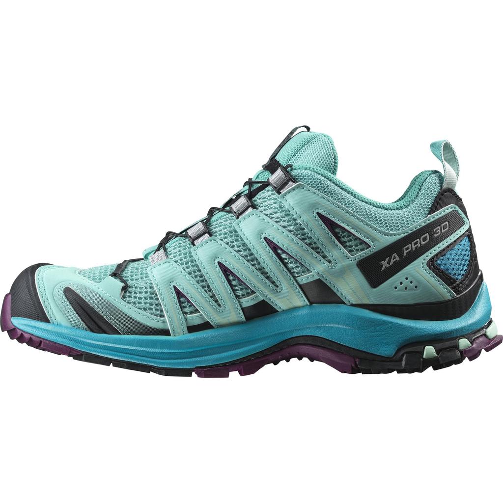 [Salomon] Trail Running Shoes XA PRO 3D WOMEN, Blue Curacao/Bluebird/Dark Purple, Size 24.5 Cm