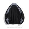 Men's Japanese Retro Color-Block Stand Collar Jacket - Trendy Loose College Style, Spring/Autumn Casual Wear for Couples