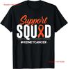 Support Squad Kidney Cancer Awareness T Shirt Vintage Slightly Comfortable Homme Designer Clothes Casual Streetwear