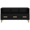 TV Cabinet Black Oak Effect 102 x 36 x 50 cm Engineered Wood